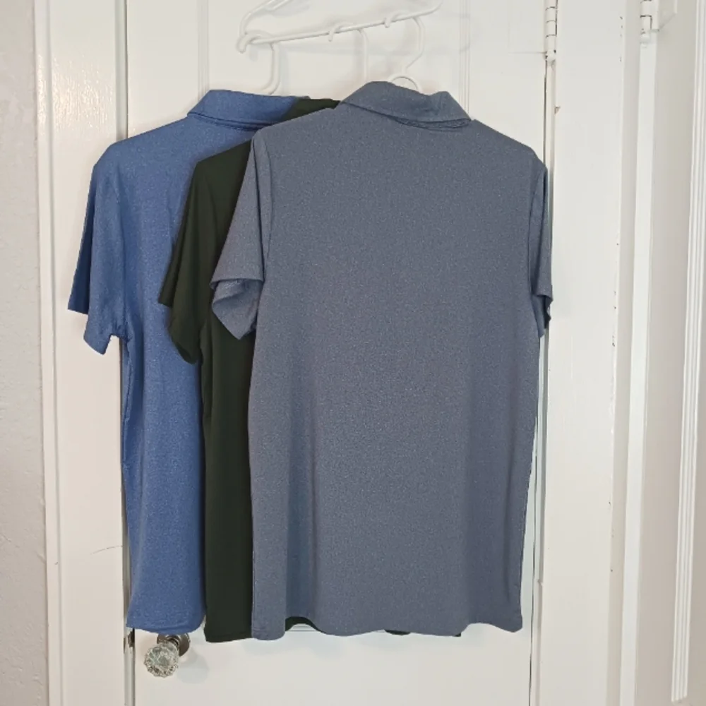 3 Teialeo Lightweight Polo Shirts SZ Small EUC - Picture 2 of 4